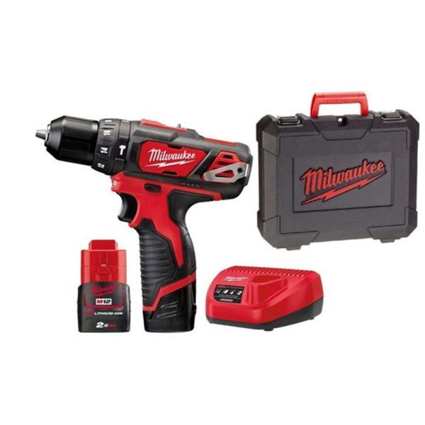 Акумулаторен ударен винтоверт MILWAUKEE M12BPD-202C, 12v, 2x2.0ah, куфар, 4933441940