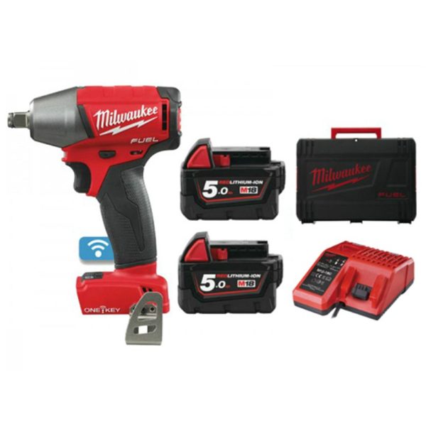 Акумулаторен ударен гайковерт MILWAUKEE M18ONEIWF12-502X, 1/2", 4933451374
