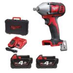 Акумулаторен ударен гайковерт MILWAUKEE M18BIW12-402C, 18v, 2x4 ah, 240 nm, 4933443607