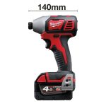 Акумулаторен ударен винтоверт MILWAUKEE M18BID-402C, 18v, 2x4 ah, 180 nm, 4933443580 - Image 5