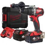 Акумулаторен ударен винтоверт MILWAUKEE M18BLPD2-402X, 18v, 2x4 ah, 82 nm, 4933464560