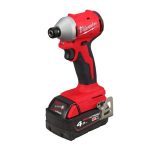 Компактен безчетков ударен винтоверт с шестограм MILWAUKEE M18BLIDRC-402C EU, 4933492840 - Image 2