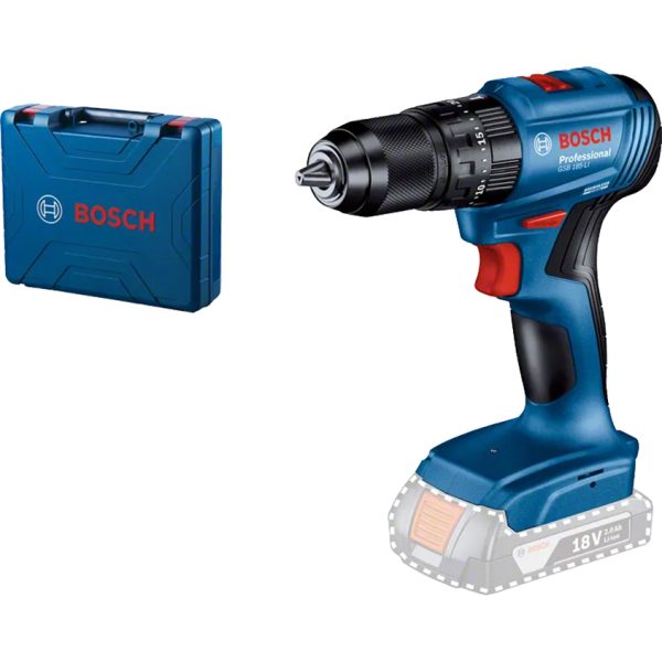 Акумулаторен ударен винтоверт BOSCH, GSB 185-Li, без батерия, 06019K3103