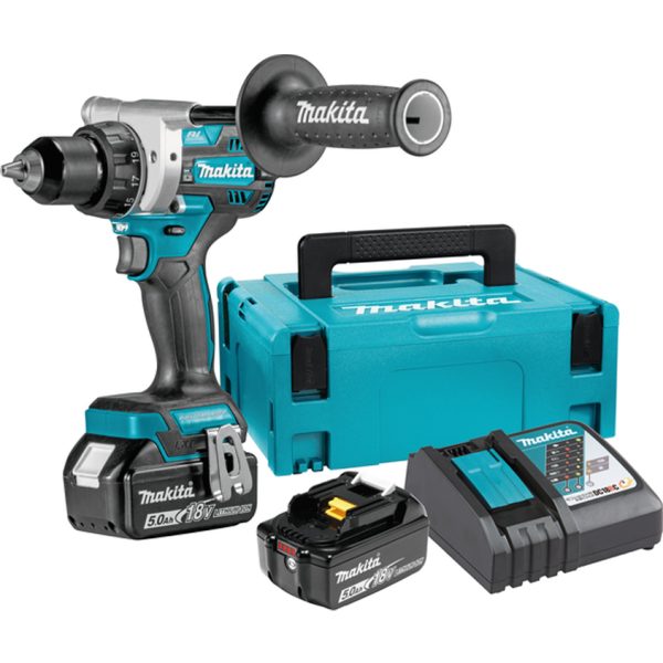 Акумулаторен винтоверт MAKITA, DDF486RTJ, 18V, 130 / 65 Nm