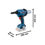 Акумулаторен пистолет за нитове BOSCH, GRG 18V-16 C - Image 2