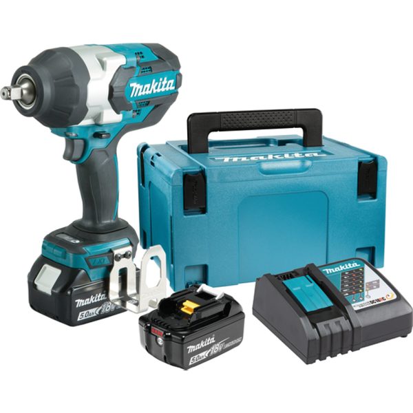 Акумулаторен ударен гайковерт MAKITA DTW1002RTJ 18V с безчетков мотор, електронен превключвател и висок въртящ момент
