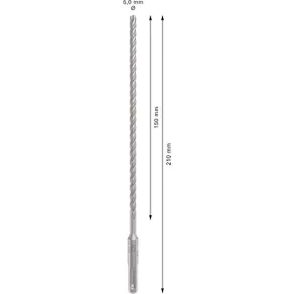 Свредло за перфоратор BOSCH PRO SDS plus-5X 6x200x260 mm