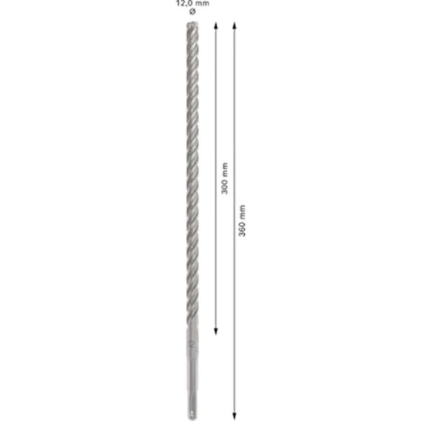 Свредло за перфоратор BOSCH PRO SDS plus-5X 12x300x360 mm