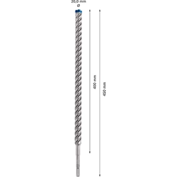 Свредло за перфоратор Bosch EXPERT SDS plus-7X 20x400x450 mm