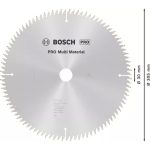 Диск за циркуляр BOSCH PRO Multi Material 305x3,2x30 mm T96, модел 2608640453 за рязане на различни материали