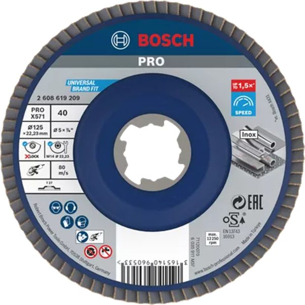 Ламелен диск Bosch PRO X571 125 mm G40 – 2608619209