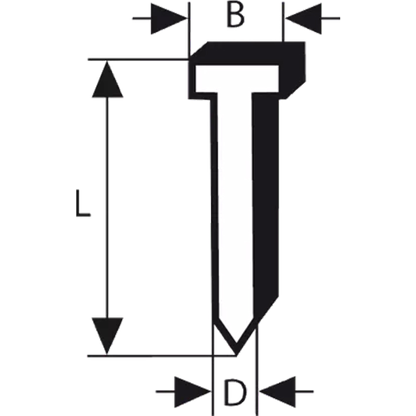 BSH 1_0000_Layer 983 Тънък пирон BOSCH, 1,2/18 g SK50 19G - Image 1