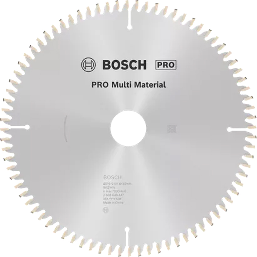 BSH 1_0001_Layer 723 Диск за циркуляр BOSCH PRO Multi Material 216x2,5x30 mm T80, модел 2608640447 за рязане на различни материали