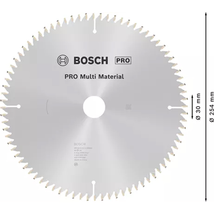 BSH 1_0001_Layer 727 Диск за циркуляр BOSCH PRO Multi Material 254x3,2x30 mm T80, модел 2608640450 за рязане на различни материали