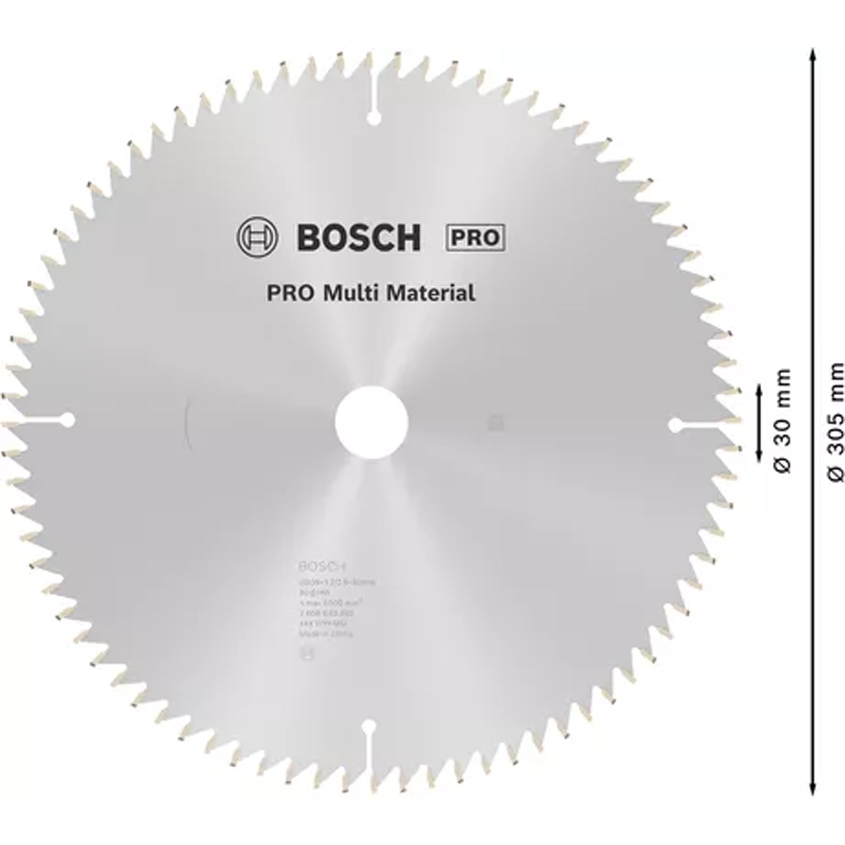 BSH 1_0001_Layer 731 Диск за циркуляр BOSCH PRO Multi Material, 305 x 3,2 x 30 mm, T80 - Image 1