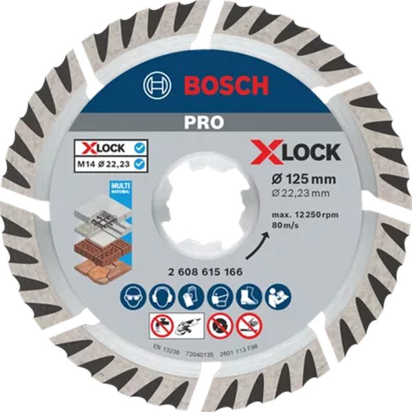 Диамантен диск Bosch PRO Multi Material X-Lock 125 mm – 2608615166