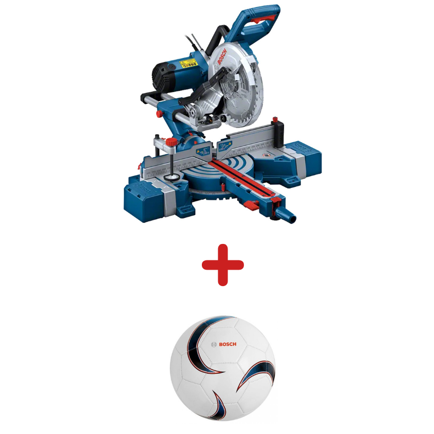 Неозаглавен дизайн Потапящ циркуляр BOSCH, GCM 254 D, 1800 W, 0601B53000 + Подарък футболна топка - Image 1