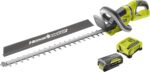 Акумулаторен храсторез RYOBI RHT36C61R40F с приставка HedgeSweep и батерия 4.0Ah