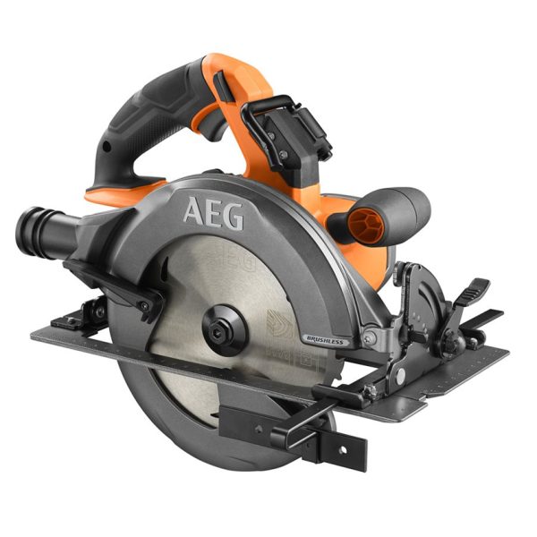 AEG BKS18BL2-0 акумулаторен циркуляр 18V с безчетков мотор и LED, без батерия