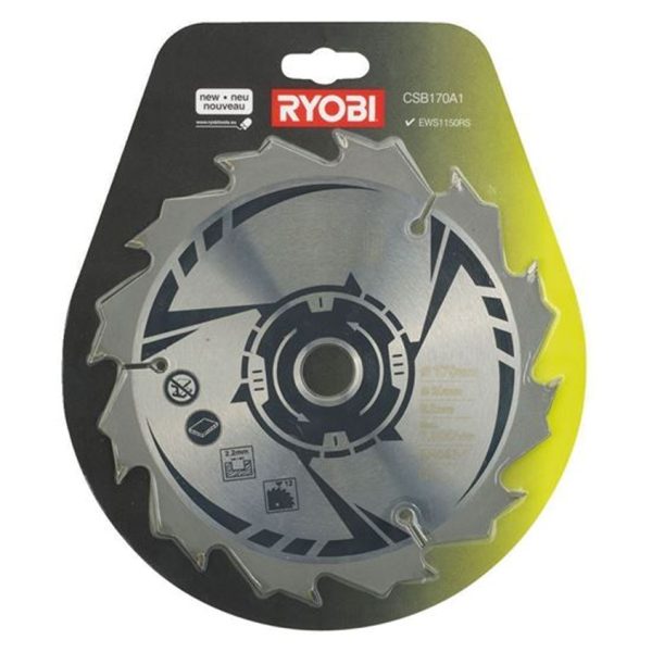 Циркулярен диск RYOBI CSB170A1 170mm за дърво и ламинат