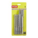 Комплект 5 части SDS+ свредла и секачи RYOBI RAKSP0