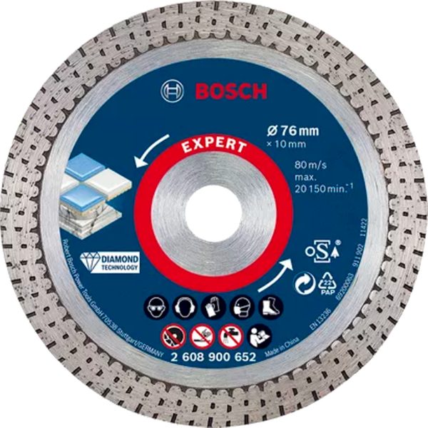 Диамантен диск за рязане BOSCH, EXPERT HardCeramic