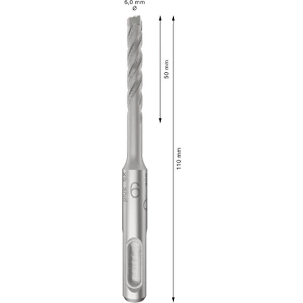 Свредло BOSCH PRO SDS plus-5X 10 бр. 2608833891 за перфоратор