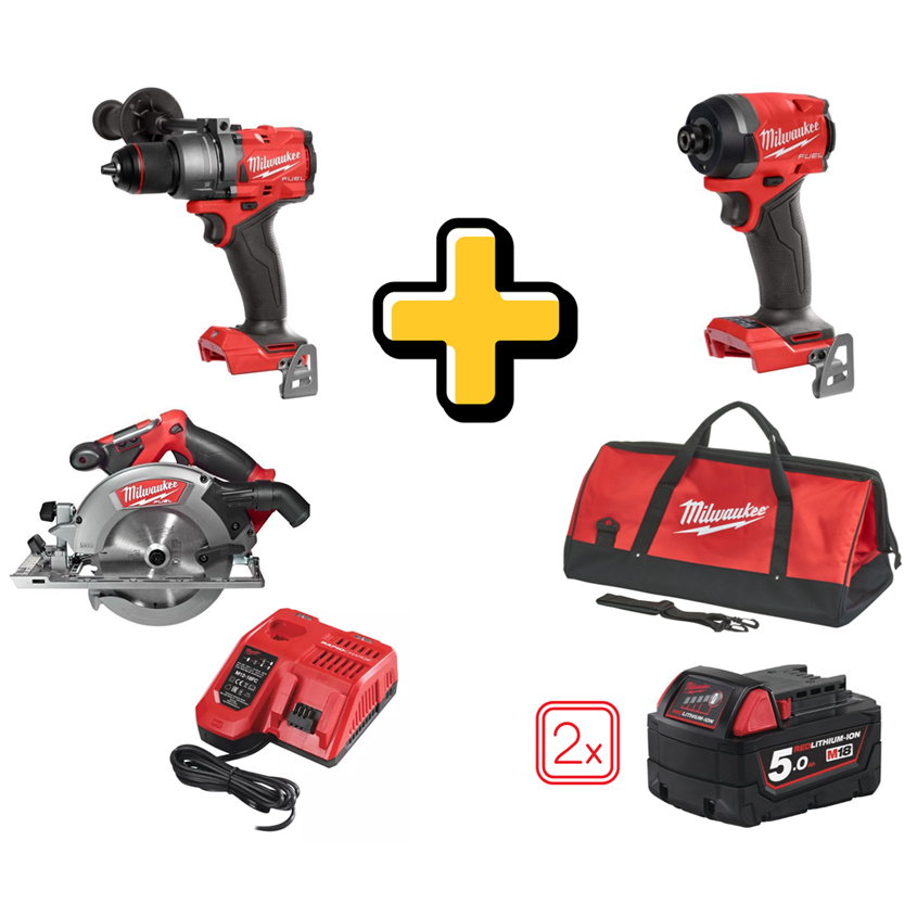 Untitled-10999111 Акумулаторен комплект Milwaukee M18FPD3-0 M18FID3-0 M18CCS55-0 с батерии и чанта