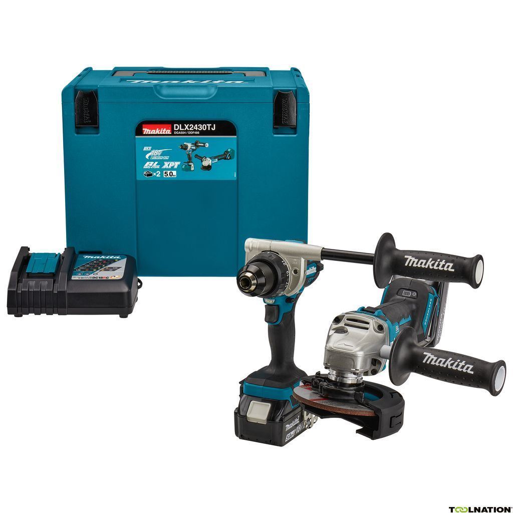 0031036_akumulatoren-komplekt-makita-dlx2430tj-ak-vintovert-ddf486-ak-glolajf-dga504zardno-dc18rc-2brx-bl185 Акумулаторен комплект MAKITA DLX2430TJ – DDF486 винтоверт и DGA504 ъглошлайф 18V