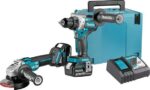Акумулаторен комплект MAKITA DLX2430TJ - Акумулаторен винтоверт DDF486, Акумулаторен ъглошлайф DGA504, Зарядно DC18RC, 2бр.x BL1850B 5.0Ah - Image 2