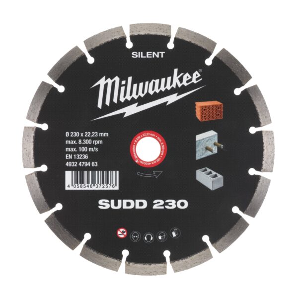 Диамантен диск MILWAUKEE, SUDD 230 mm