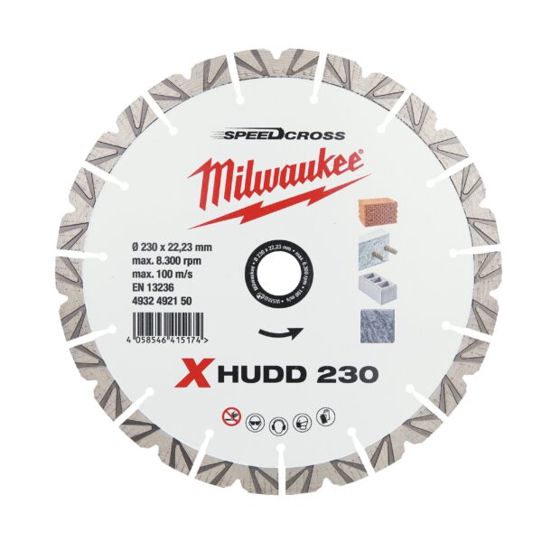 Диамантен диск MILWAUKEE, Speedcross XHUDD 230 mm