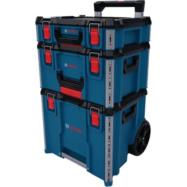 Комплект BOSCH L-Boxx Contractor 3 куфара с удароустойчив корпус и големи колела
