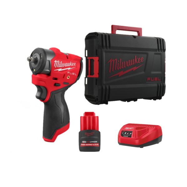 Акумулаторен ударен гайковерт MILWAUKEE M12FSCIWF38-252X, 3/8", с фрикционен пръстен, 4933498970