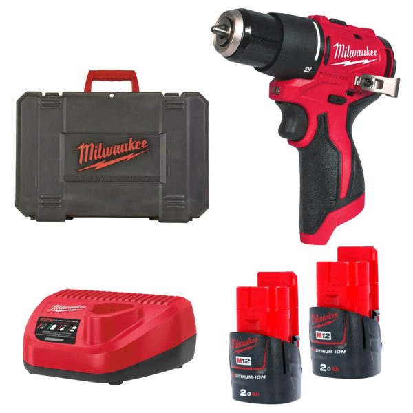 Акумулаторен ударен винтоверт Milwaukee M12BLPDRC-202C 4933500422