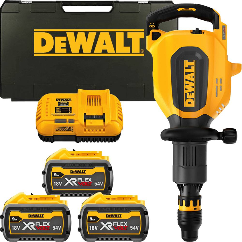 01_0002_Layer 39 Акумулаторен къртач DeWALT DCH911X3-QW SDS-max 54V FlexVolt с куфар