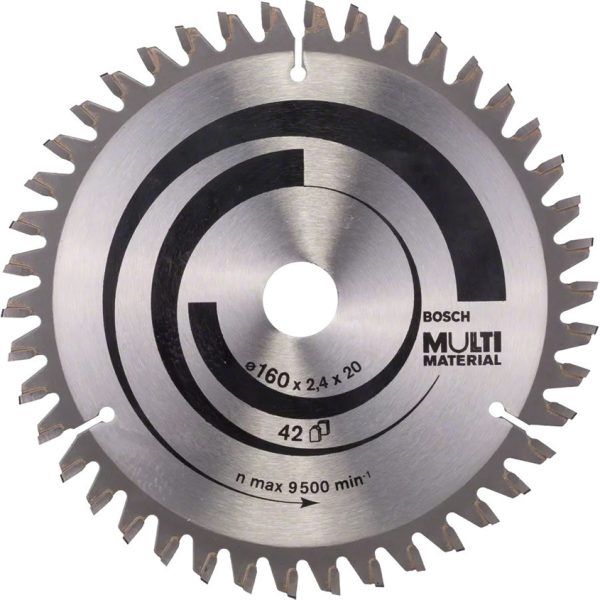 Циркулярен диск BOSCH Ф160×20/16 x2,4 mm Z42 Multi Material 2608640503