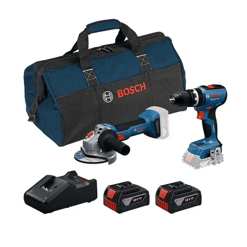 Неозаглавен дизайн Акумулаторен комплект инструменти BOSCH GWS 18V-8 и GSB 18V-65 18V 4Ah