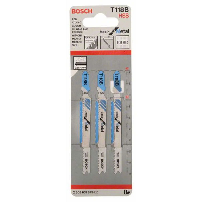 2 Ножче за прободен трион BOSCH, T 118 B, 3бр., 2608631673 - Image 1