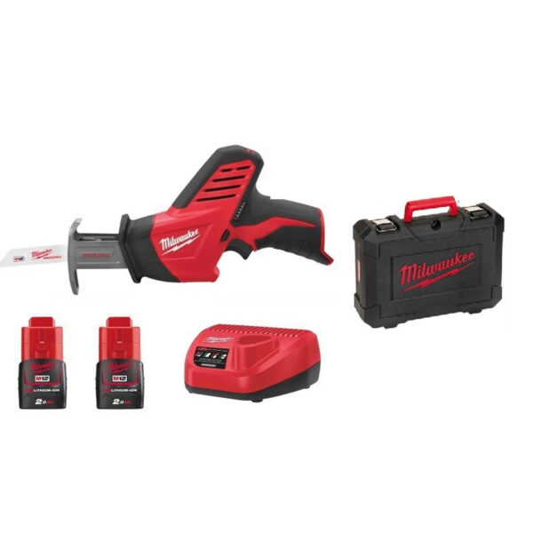 Акумулаторен прав трион Milwaukee C12HZ-202C 4933441195 12V 13 мм с 2Ah батерии