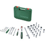 Тресчотка комплект BOSCH, 1/4" + 1/2", 57 части, 1600A02Z9G - Image 3