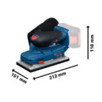 Акумулаторен виброшлайф Bosch, GSS 18V-18 - Solo + L-Boxx, 06019R7001, без батерия - Image 3