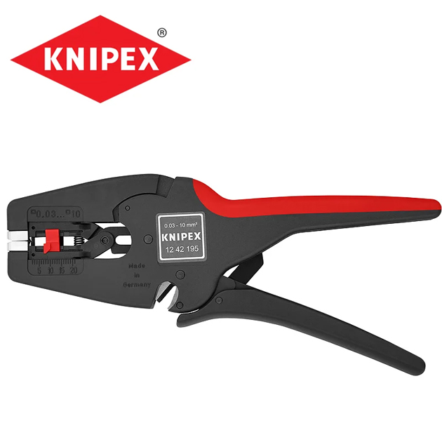 0_0002_Layer 6 Автоматични клещи за оголване на кабели Knipex, 195 мм, 0.03-10 мм², 1242195 - Image 1