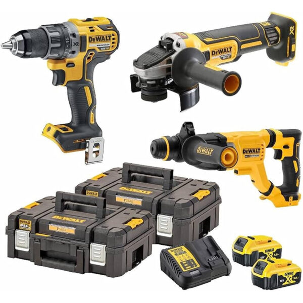 Комплект акумулаторни инструменти DeWALT DCK327P2T 18V DCD791 DCH263 DCG405