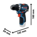 Акумулаторен винтоверт Bosch PRO GSR 12V-32, 12 V, 3 Ah, 32 Nm, с батерии, зарядно и куфар, 06019N7007 - Image 2