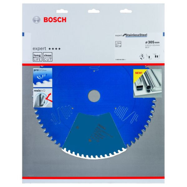 Диск за циркуляр Bosch Expert for Stainless Steel, 305x25,4x2,5, z=80, 2608644284