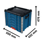 Куфар за инструменти Bosch PRO L-BOXX Contractor 476, 50 кг, 432 x 559 x 476, с 5 чекмеджета, 1600A03W7V - Image 2