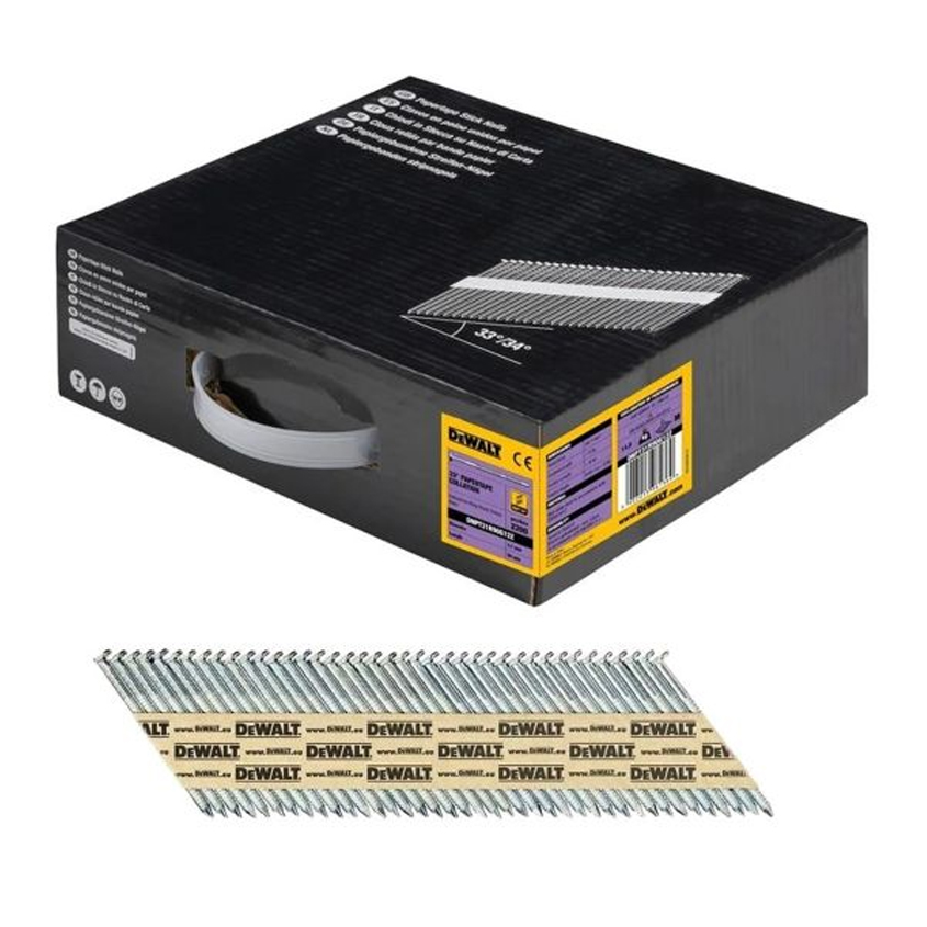 101_0001_Layer 35 Пирони за такер DeWALT, DNPT28R50Z набраздени, 2.8 x 50 мм, 34°, 2200 бр - Image 1