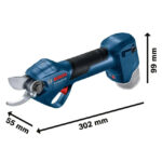 Акумулаторна лозарска ножица Bosch PRO GGP 12V-25, 12 V, 25 мм, без батерия, 06008D8101 - Image 4