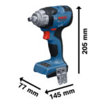 Акумулаторен ударен гайковерт Bosch PRO GDS 18V-330H, 18 V, 330 Nm, ½", без батерия, 06019L5200 - Image 2